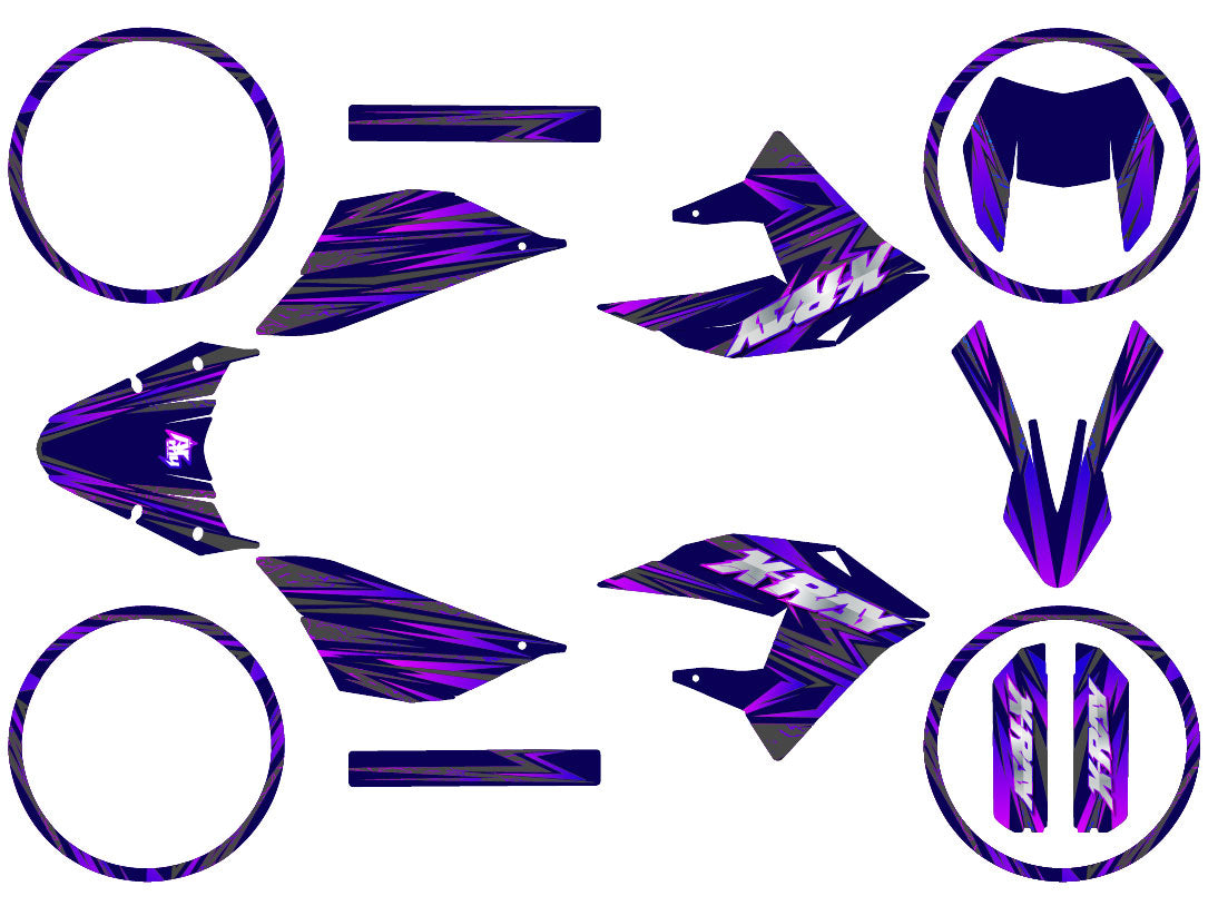 Dekalsett 50cc Masai X-Ray 2019-2025 Purpink