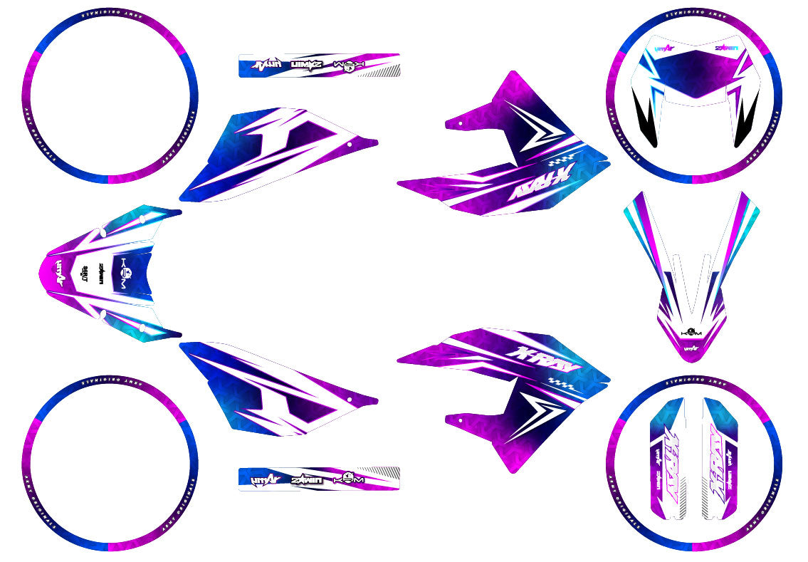 Deko-sett 50cc Masai X-Ray 2019-2025 R-Force