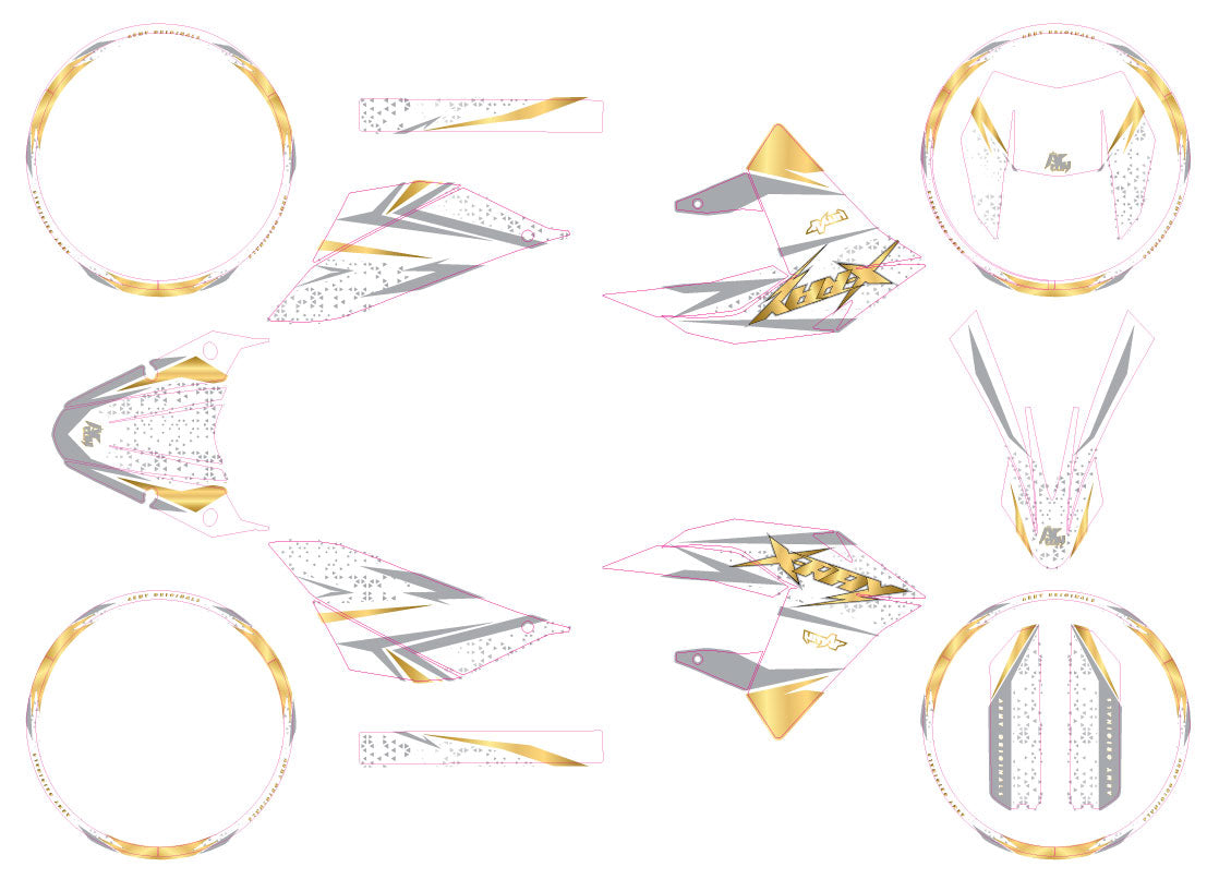 Deko-sett 50cc Masai X-Ray 2019-2025 Saktiprem