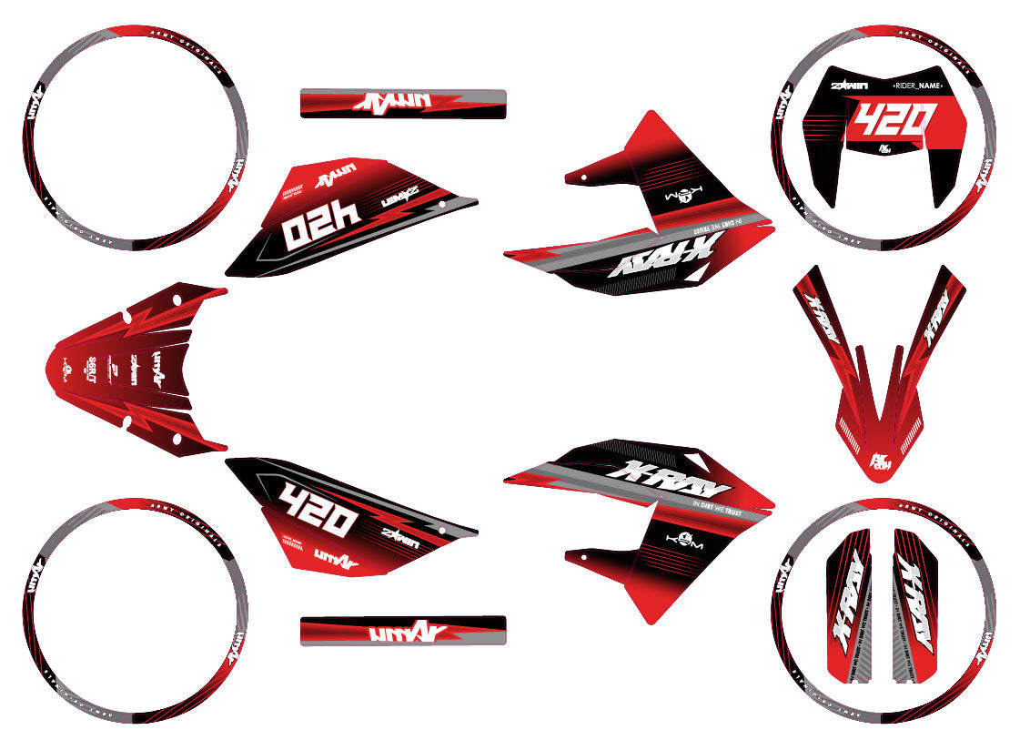 Dekor kit 50cc Masai X-Ray 2019-2025 Siebte