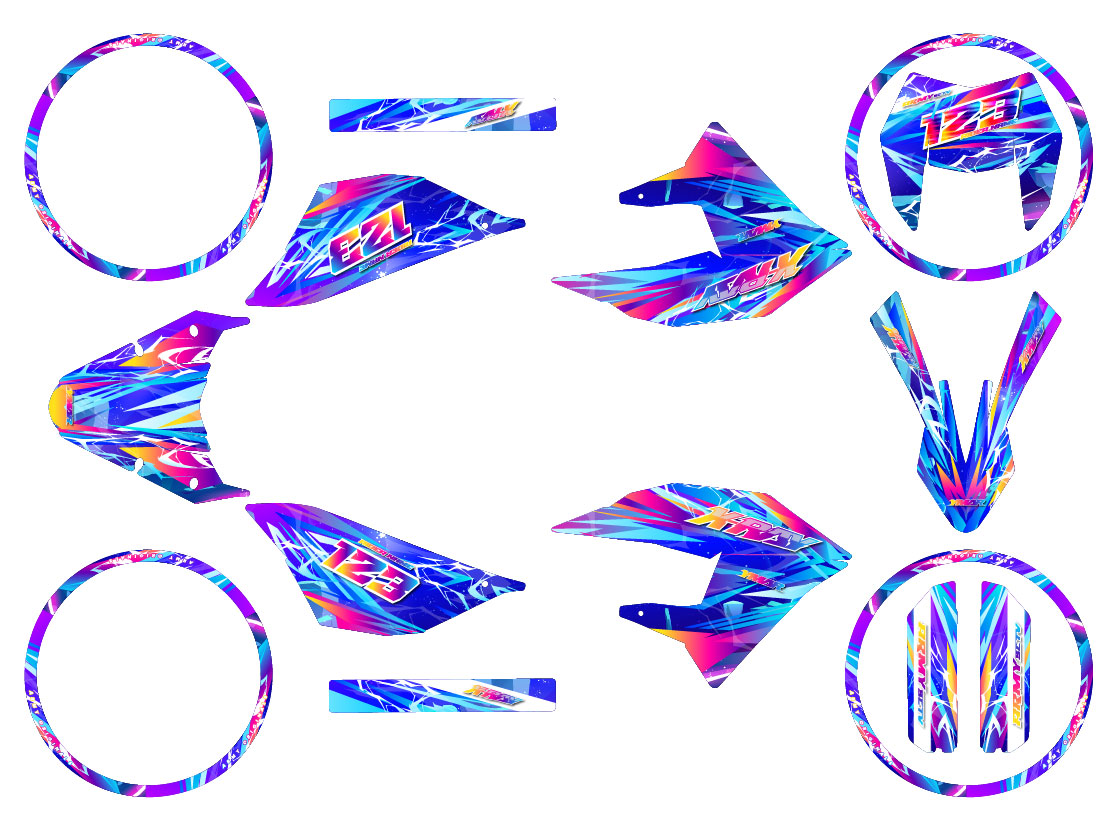 Deko-sett 50cc Masai X-Ray 2019-2025 Ultravector