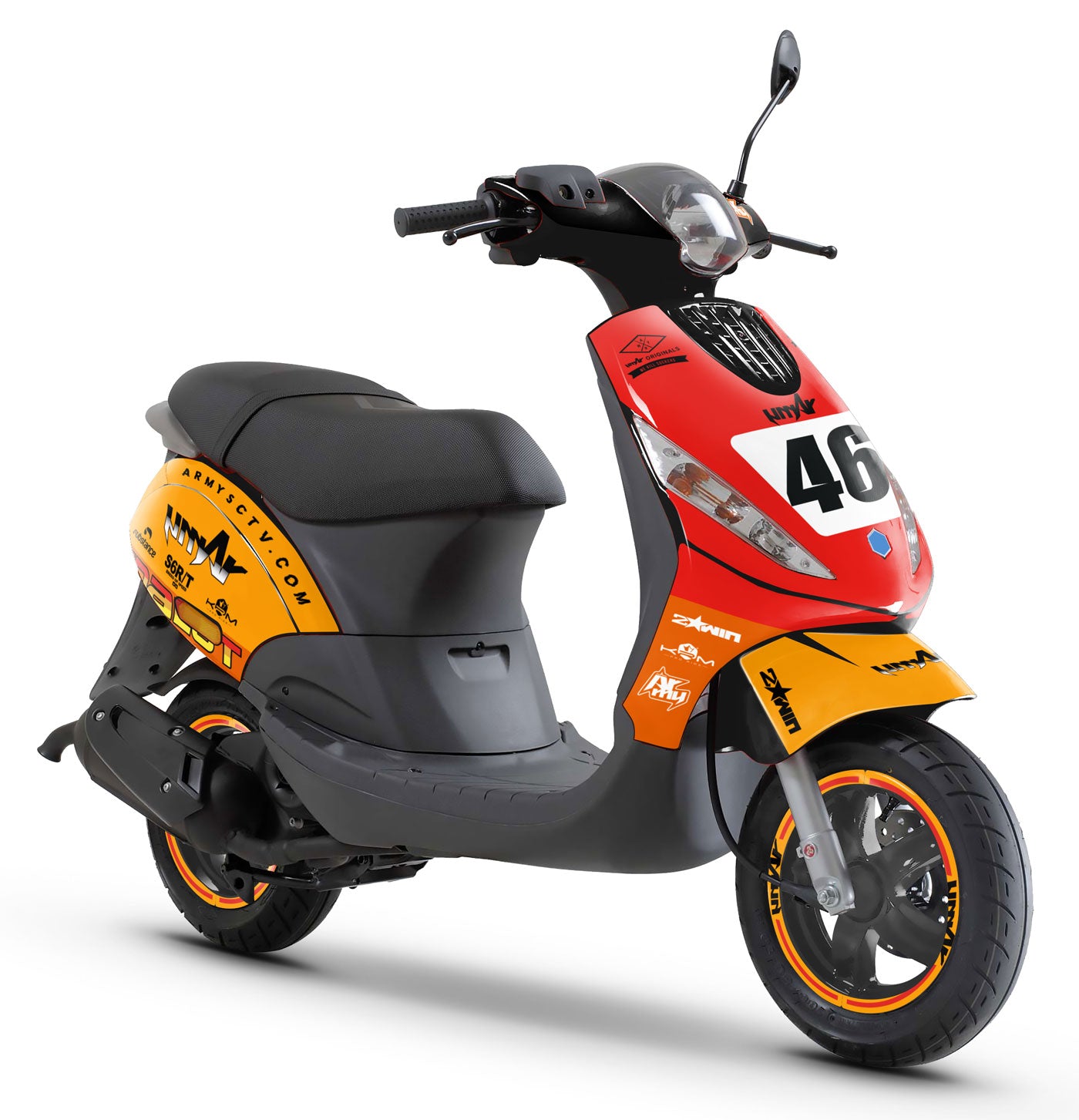 50cc Graphics kit Piaggio Zip 2000-2025 Malossi