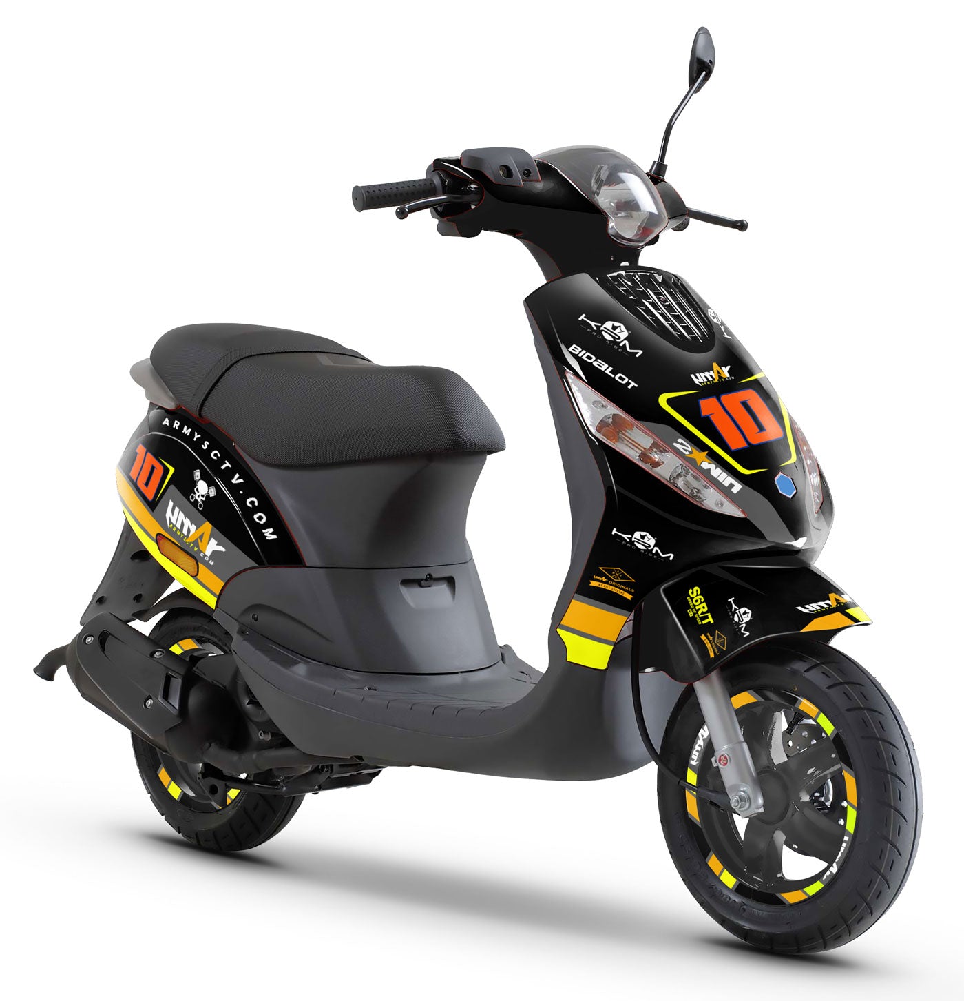 50cc Graphics kit Piaggio Zip 2000-2025 Mooney Racing