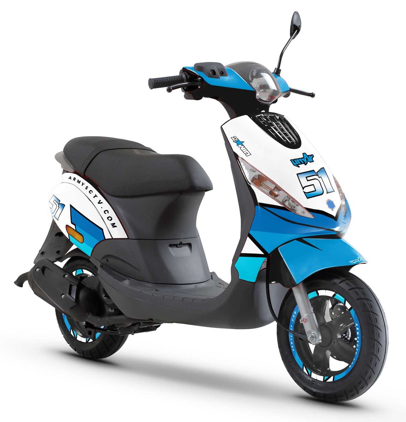 50cc Graphics kit Piaggio Zip 2000-2025 Polini