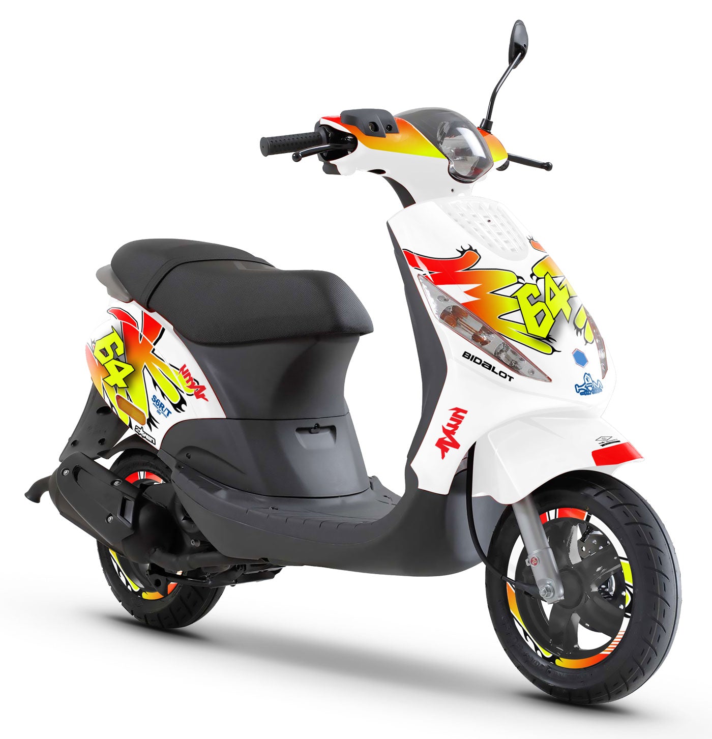 50cc Graphics kit Piaggio Zip 2000-2025 Racing Spirit