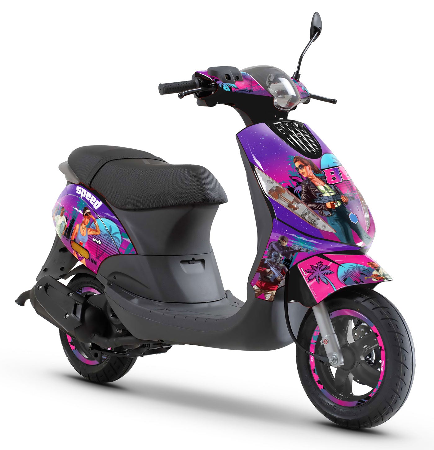 50cc Graphics kit Piaggio Zip 2000-2025 Vice City
