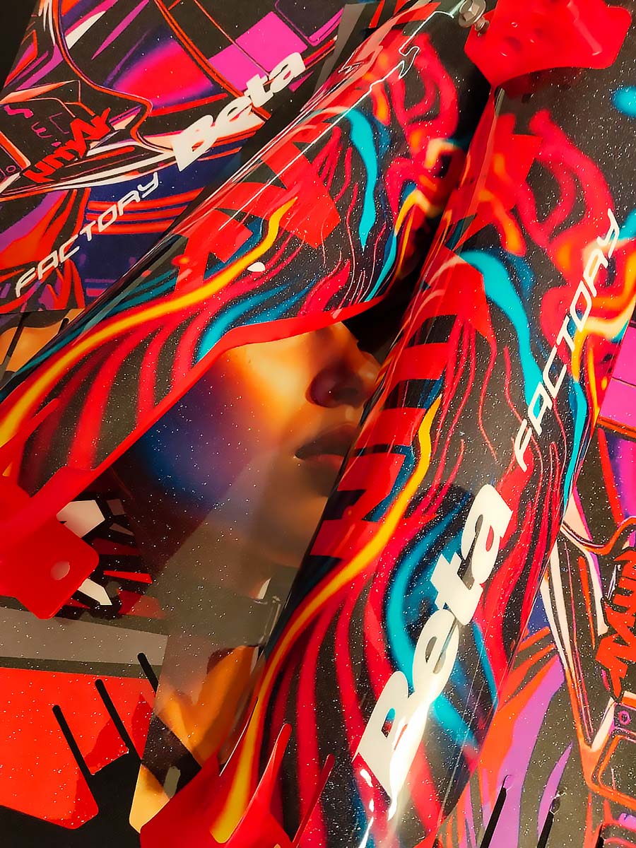 Kit pegatinas protecciones de horquilla 100% personalizado