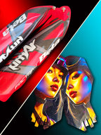 Kit pegatinas protecciones de horquilla 100% personalizado