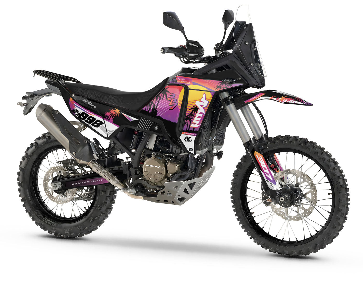 Rieju Aventura Rally 307 Graphics kit Miami Style