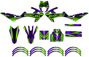 Kit déco Rieju MRT 50cc 2022-2025 Zontix | autocollants moto | personnalisation 50cc | armysctv