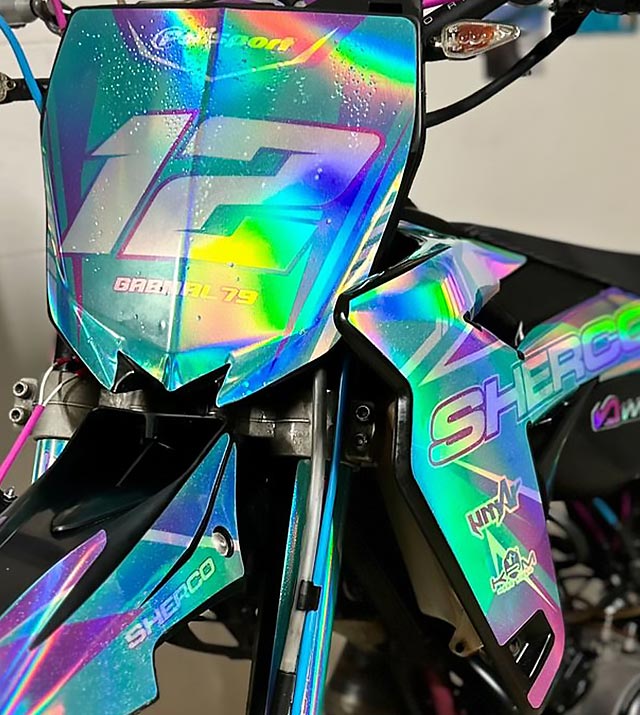 kit-deco-50cc-sherco-holographique-turquoise