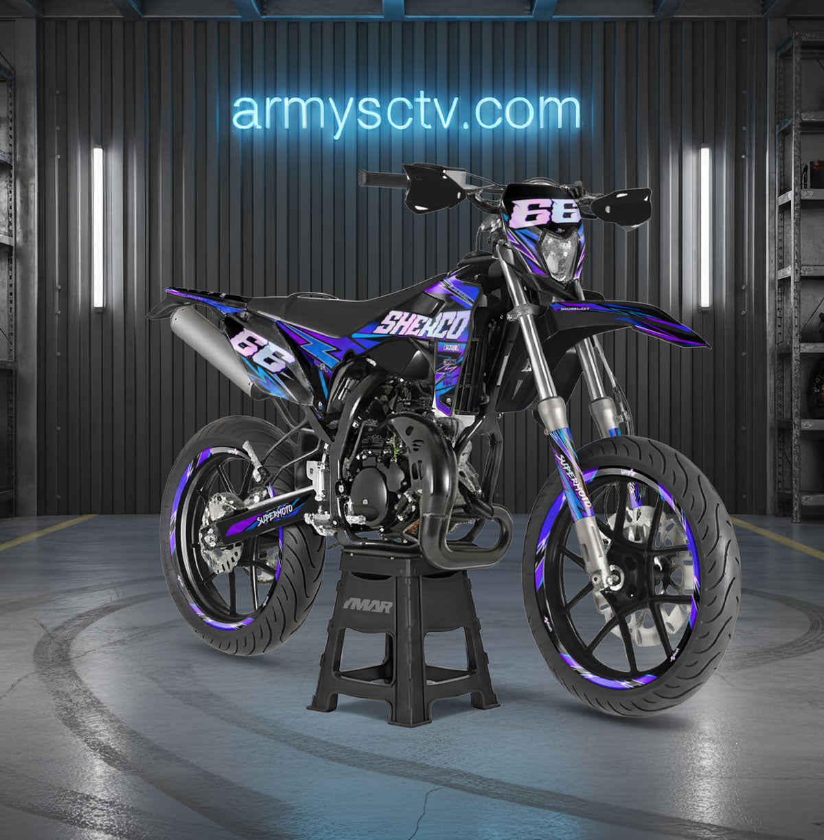Kit déco 100% perso Sherco 50cc 2017-2025