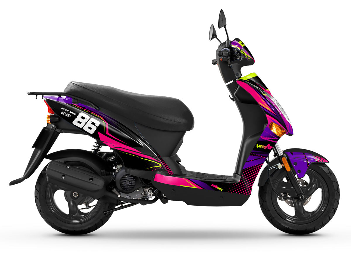 Dekor kit Scooter Kymco Agility 50 und 125cc Neon