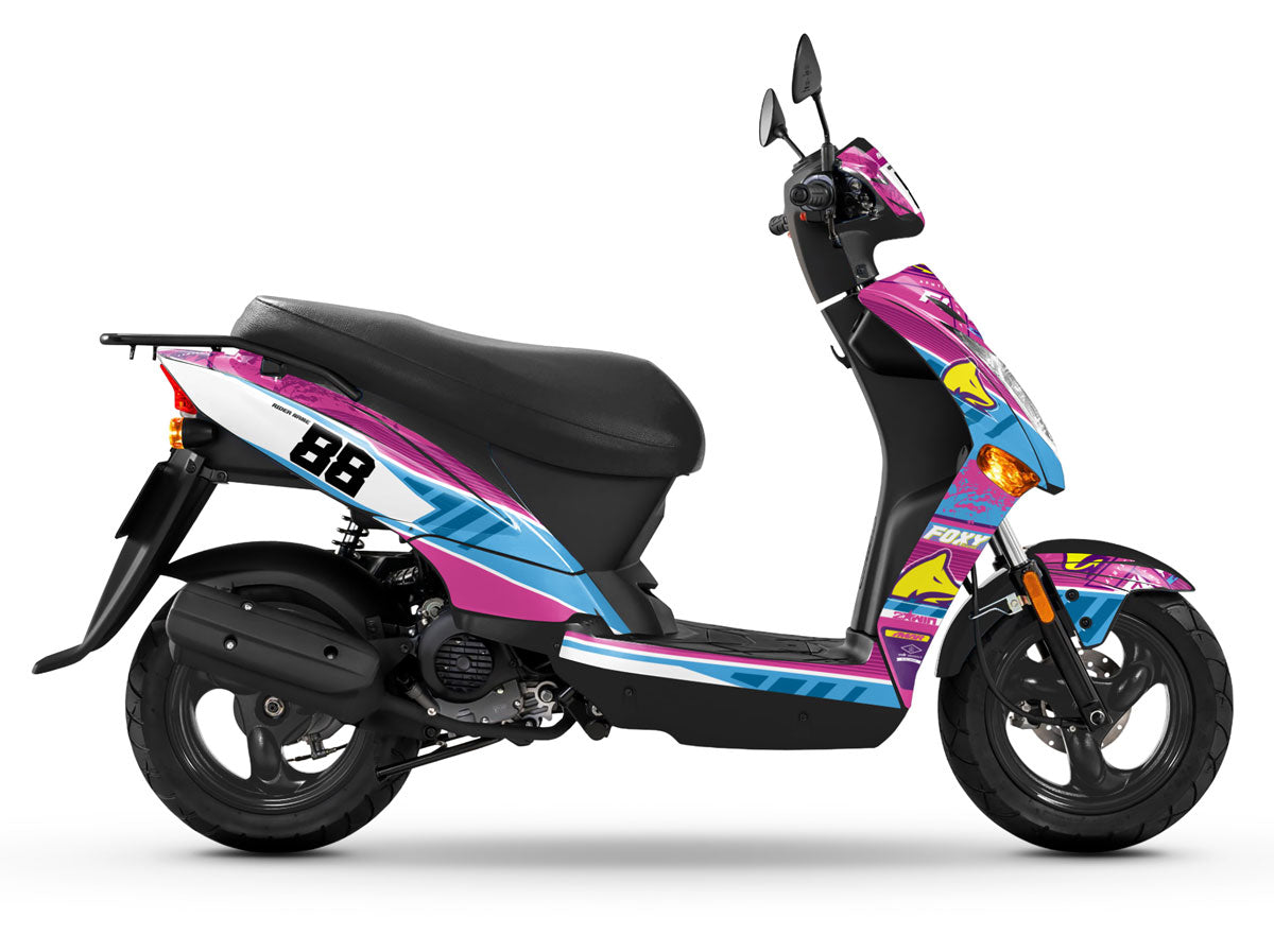 Dekor kit Scooter Kymco Agility 50 und 125cc Pink Fox
