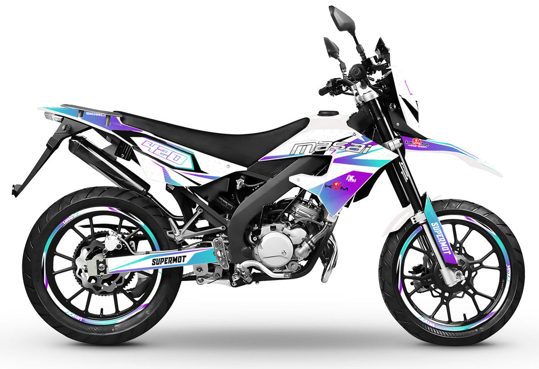 Kit déco 50cc Masai X-Ray 2019-2025 Lys