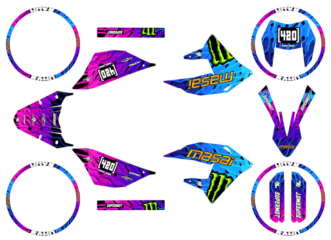 Kit déco 50cc Masai X-Ray 2019-2025 Sparkler