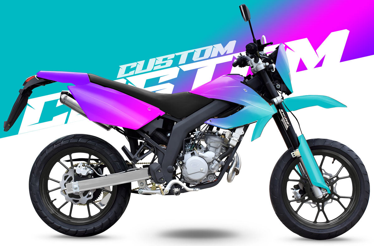 Kit pegatinas 100% personalizado Masai Razer 50 SM 2012-2025 | pegatinas para moto | personalización 50cc | armysctv