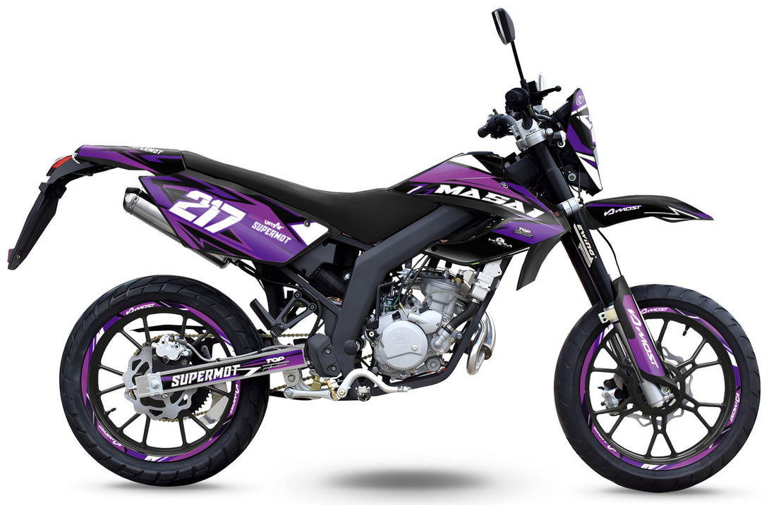 Kit déco 50cc Masai Razer 50 SM 2012-2025 Purple Style