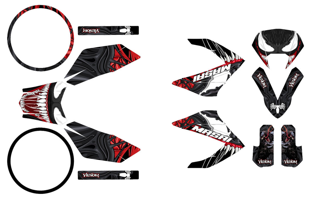 Kit déco 50cc Masai Razer 50 SM 2012-2025 Venom