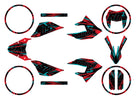Kit déco 50cc Masai X-Ray 2019-2025 Bleuz | autocollants moto | personnalisation 50cc | armysctv