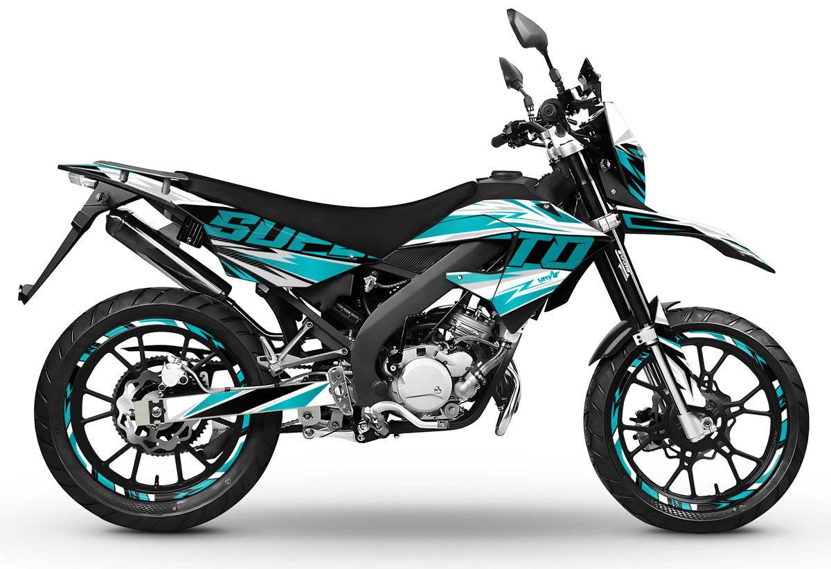 Kit déco 50cc Masai X-Ray 2019-2025 Courtesy | autocollants moto | personnalisation 50cc | armysctv