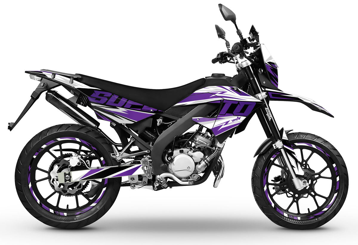 Kit déco 50cc Masai X-Ray 2019-2025 Courtesy | autocollants moto | personnalisation 50cc | armysctv