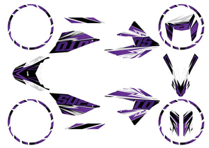 50cc Graphics kit Masai X-Ray 2019-2025 Courtesy | motorcycle stickers | 50cc customization | armysctv