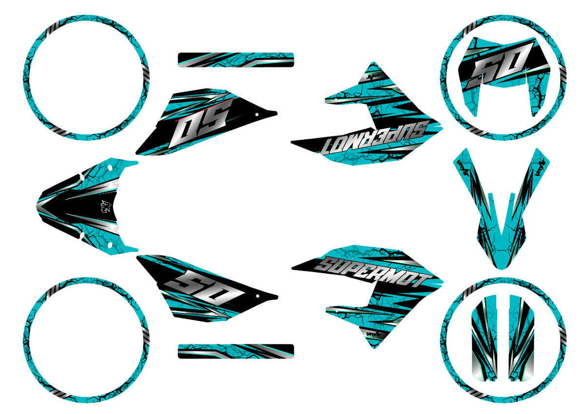 Kit déco 50cc Masai X-Ray 2019-2025 Illuzion | autocollants moto | personnalisation 50cc | armysctv