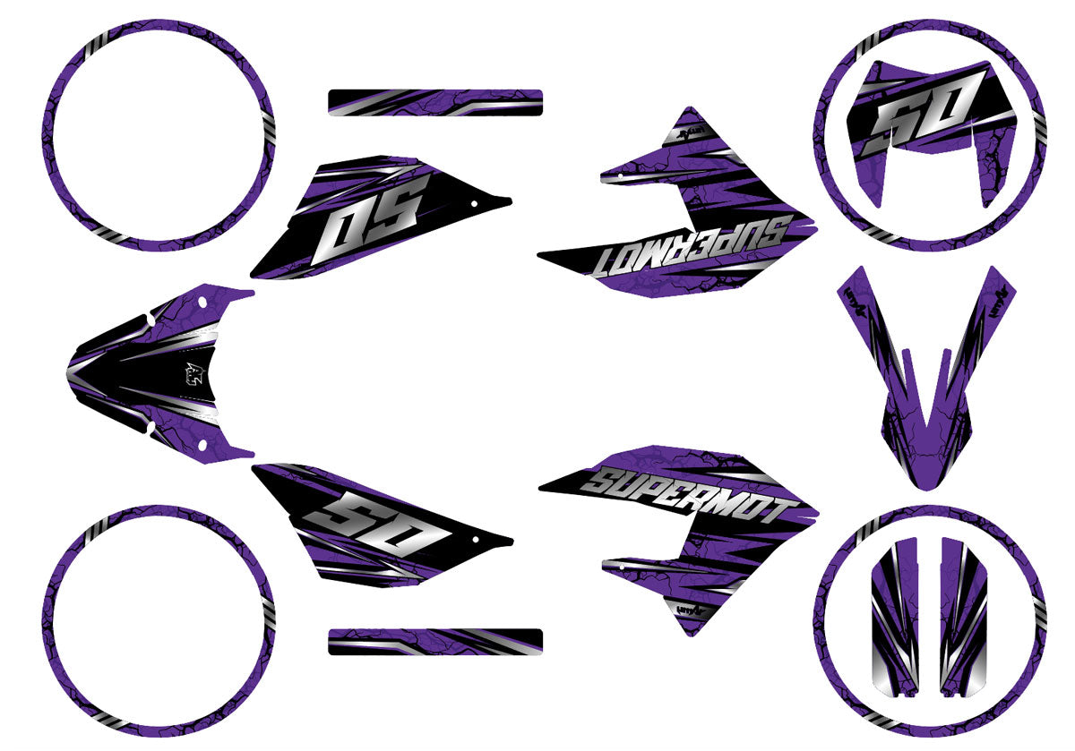 Kit déco 50cc Masai X-Ray 2019-2025 Illuzion | autocollants moto | personnalisation 50cc | armysctv