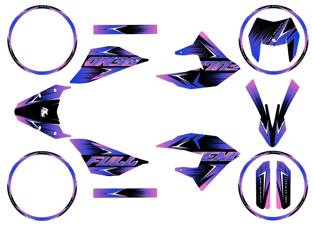 Deko-sett 50cc Masai X-Ray 2019-2025 Meldingsstjerne