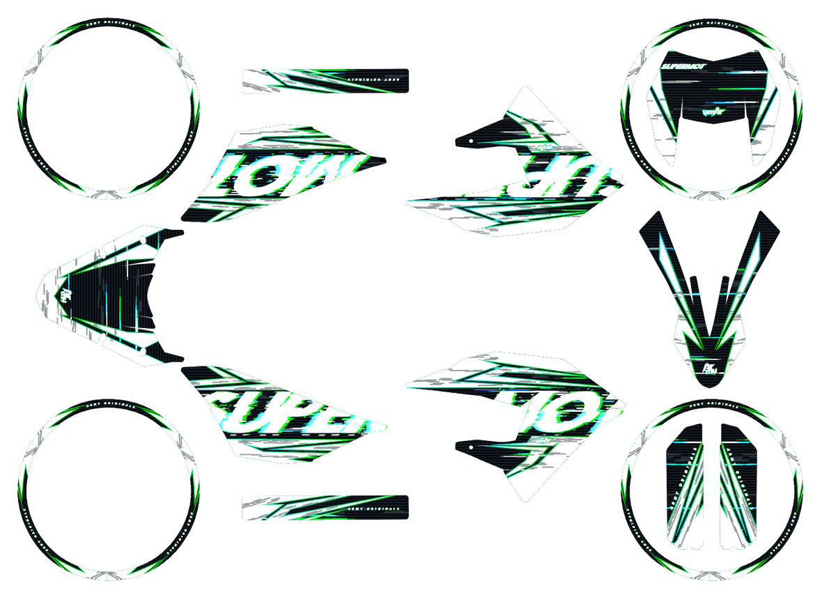 Deko-sett 50cc Masai X-Ray 2019-2025 Mr Anderson