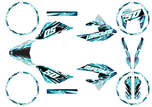 Kit déco 50cc Masai X-Ray 2019-2025 Shaker | autocollants moto | personnalisation 50cc | armysctv