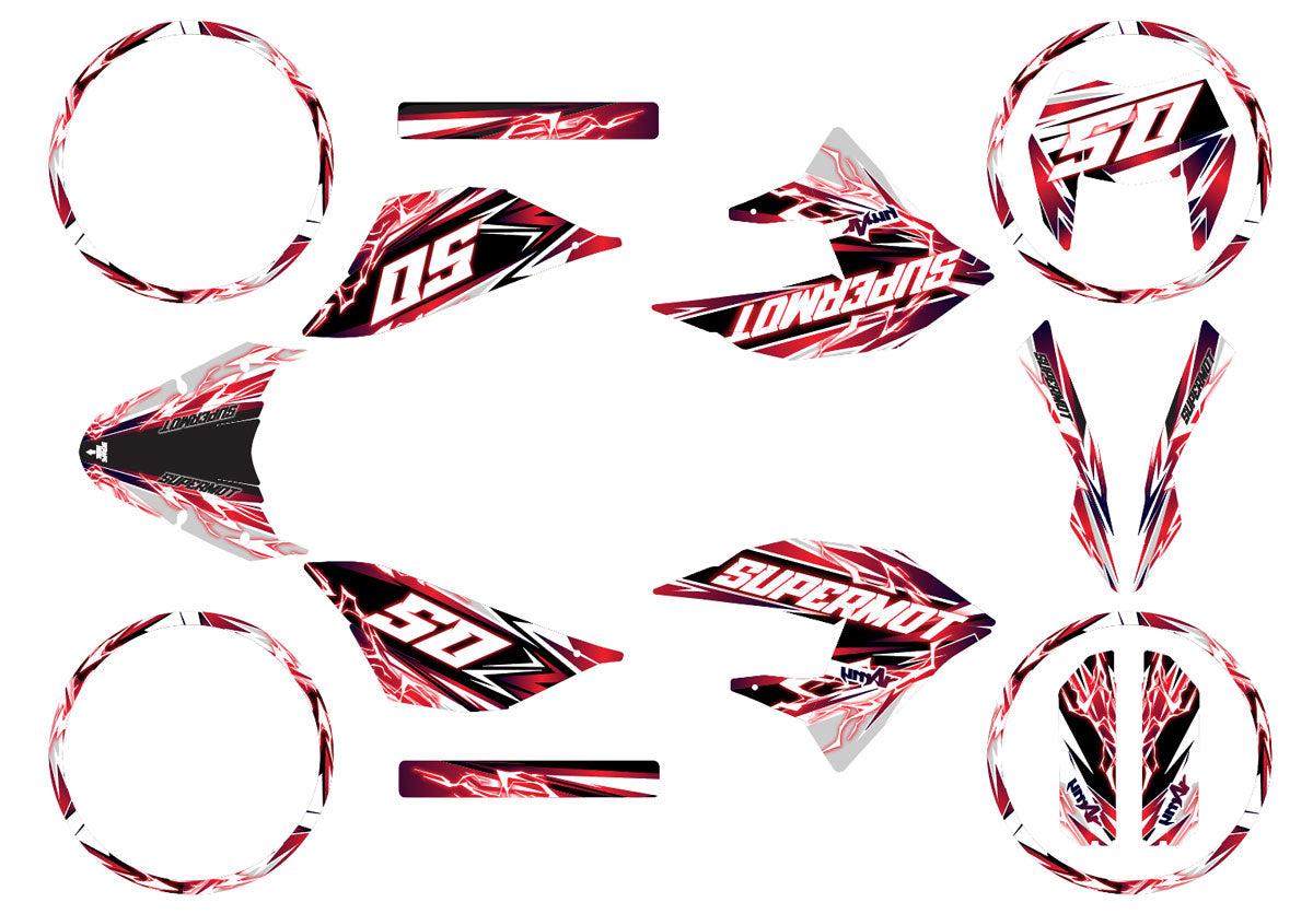 Kit déco 50cc Masai X-Ray 2019-2025 Shaker | autocollants moto | personnalisation 50cc | armysctv