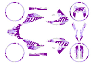 Deko-sett 50cc Masai X-Ray 2019-2025 Superlight | motorsykkelklistremerker | tilpasning 50cc | armysctv