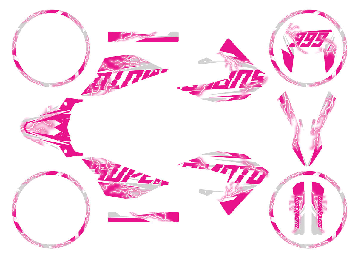 Kit déco 50cc Masai X-Ray 2019-2025 Superlight | autocollants moto | personnalisation 50cc | armysctv