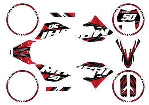 Kit pegatinas 50cc Masai X-Ray 2019-2025 Visión | pegatinas para moto | personalización 50cc | armysctv