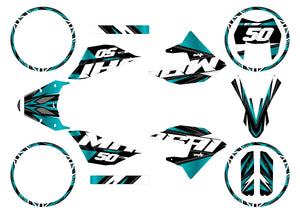 Kit pegatinas 50cc Masai X-Ray 2019-2025 Visión | pegatinas para moto | personalización 50cc | armysctv