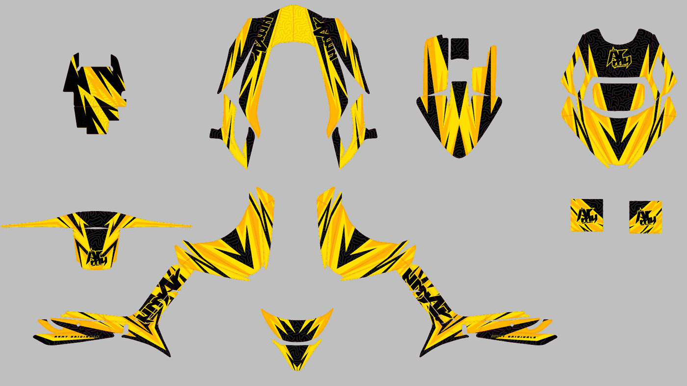 Kit pegatinas MBK Booster RX BCD/Yamaha BW's RX BCD Delta