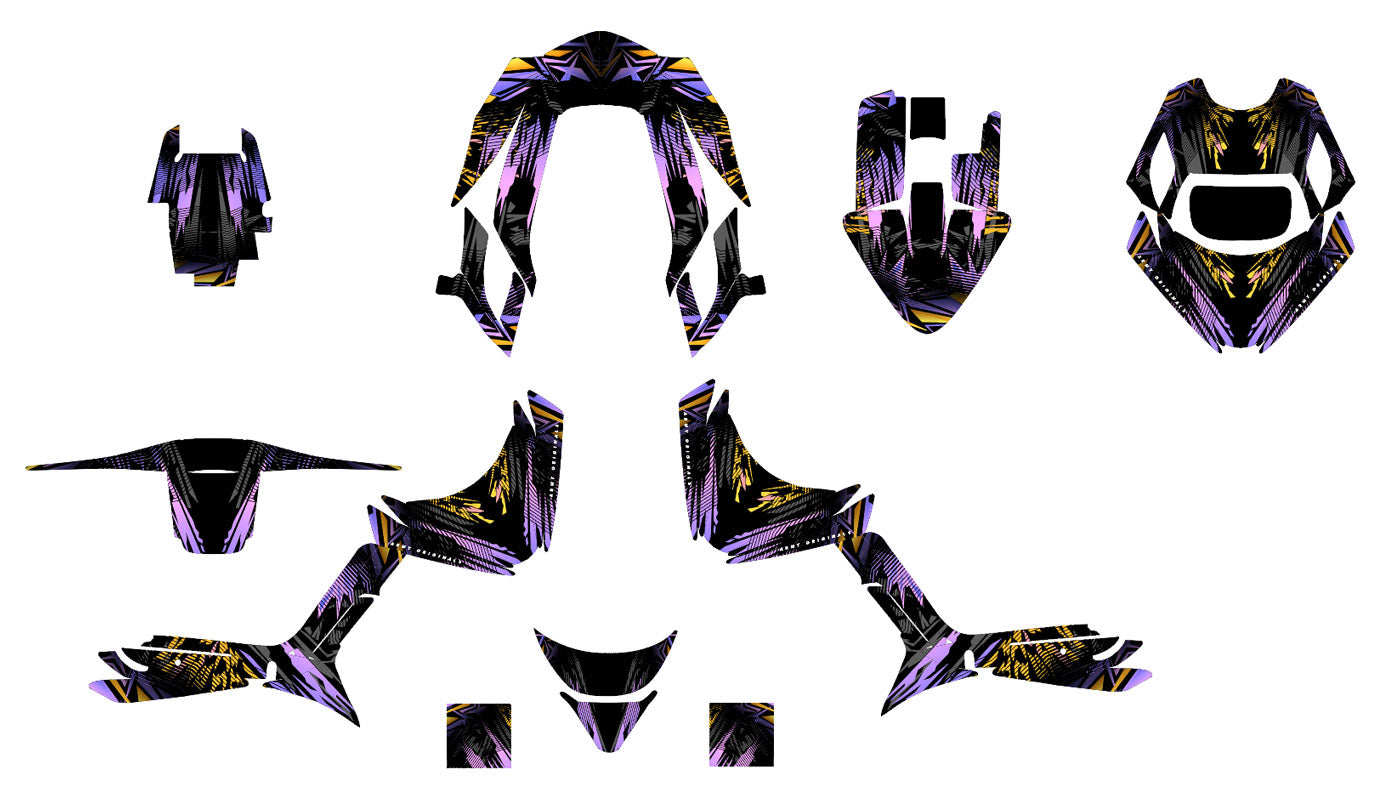 Kit déco MBK Booster RX BCD/Yamaha BW's RX BCD Factory GYTR Style