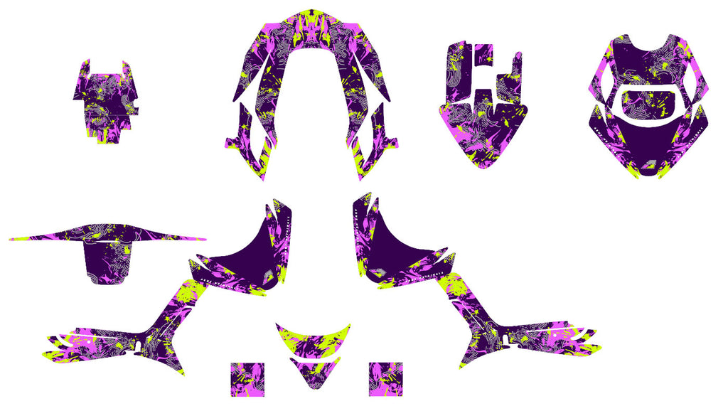 Kit déco MBK Booster RX BCD/Yamaha BW's RX BCD Army Hach