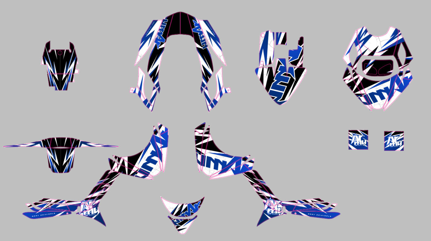 Dekor kit MBK Booster RX BCD/Yamaha BW's RX BCD Zandyr