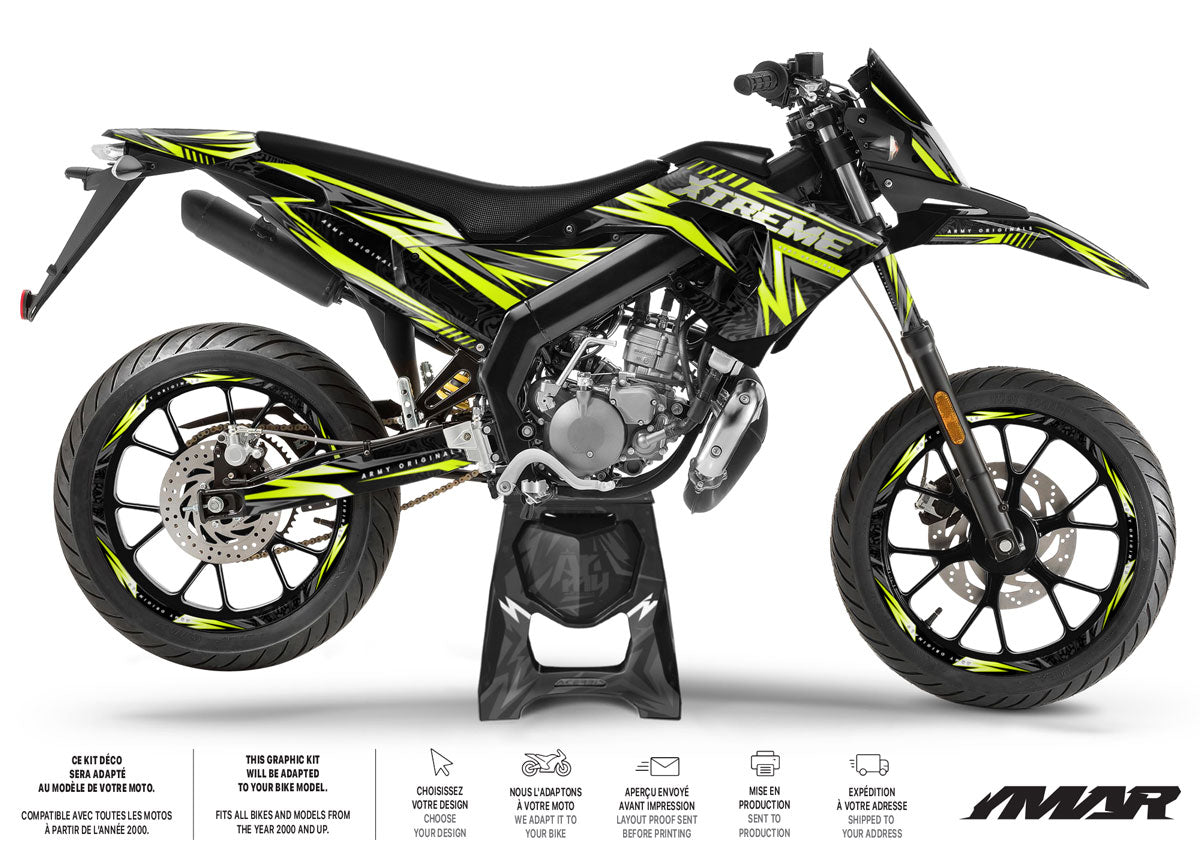 Kit déco 50cc Derbi Senda x-treme 2018-2025 Alpha