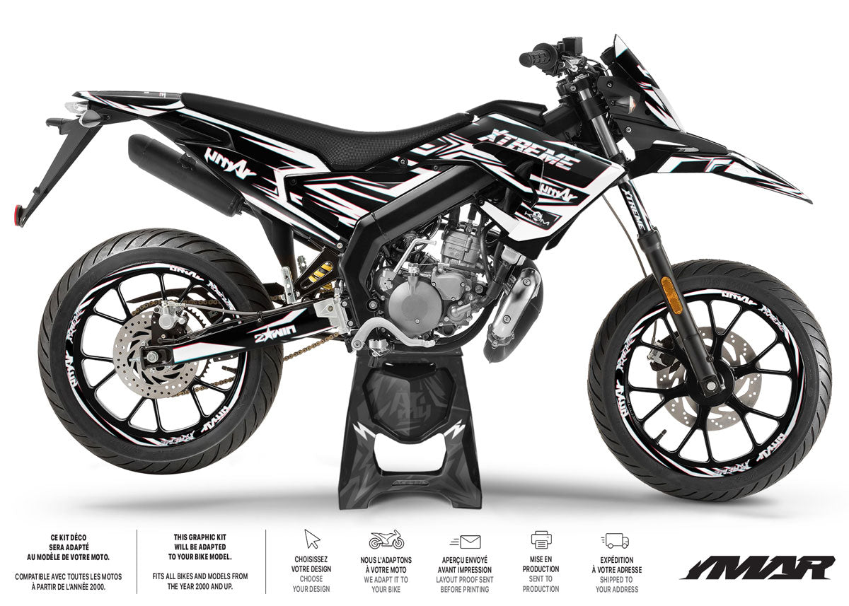 Kit déco 50cc Derbi Senda x-treme 2018-2025 Glitch