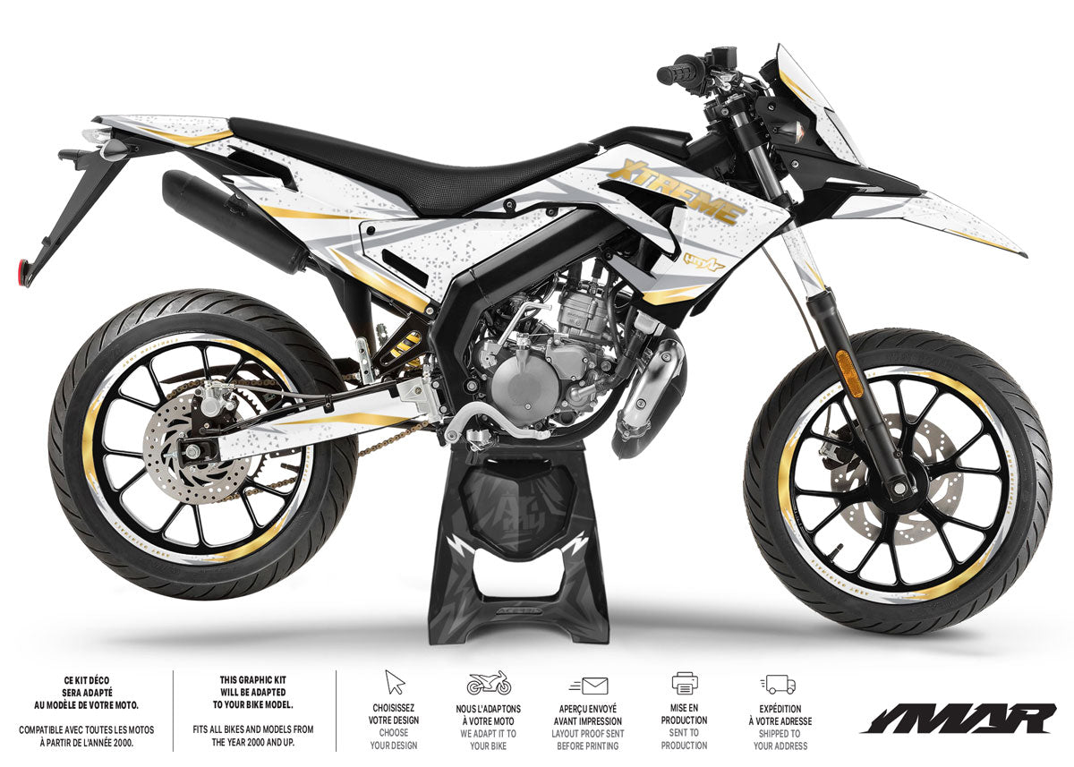 Kit déco 50cc Derbi Senda x-treme 2018-2025 Saktiprem