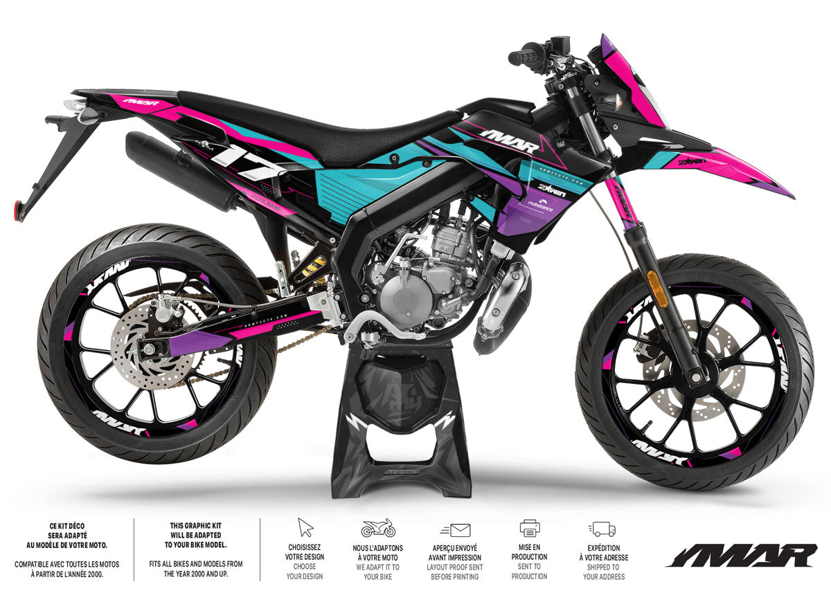 Kit pegatinas 50cc Derbi Senda xtreme 2018-2025 Odin