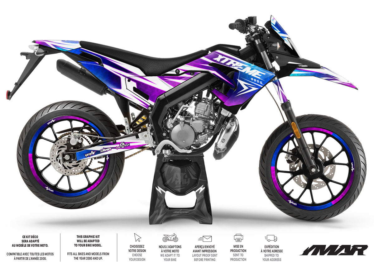 Kit déco 50cc Derbi Senda x-treme 2018-2025 R-Force