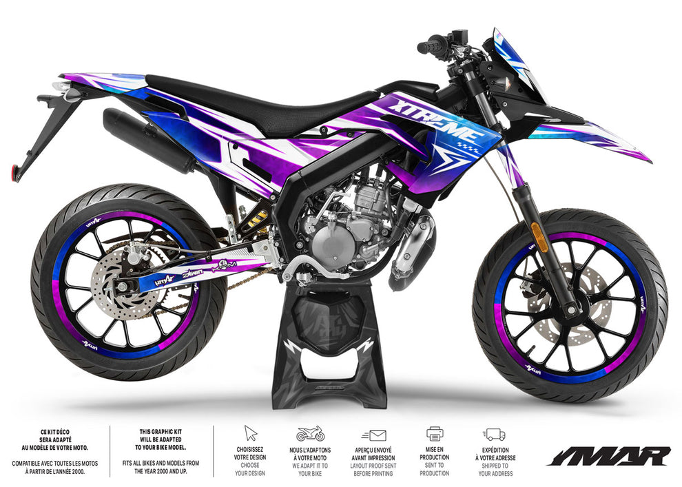 Kit Déco Derbi Senda X-Treme 50cc R-Force - Look Racing – armysctv