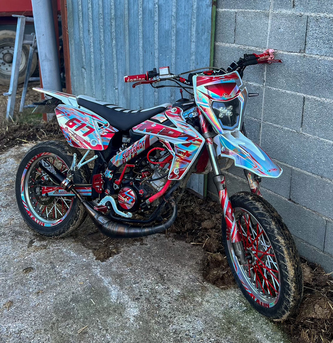 Kit déco Rieju MRT 50cc 2009-2021 - 100% Perso | autocollants moto | personnalisation 50cc | armysctv