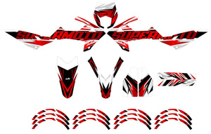 Kit déco Rieju MRT 50cc 2022-2025 Courtesy | autocollants moto | personnalisation 50cc | armysctv