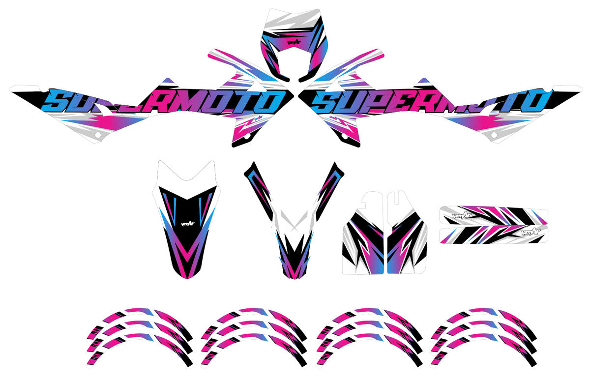 Kit déco Rieju MRT 50cc 2022-2025 Courtesy | autocollants moto | personnalisation 50cc | armysctv